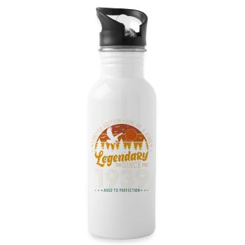 Birthday 85 - Vintage Vintage 1939 - Water bottle with straw - white - Right