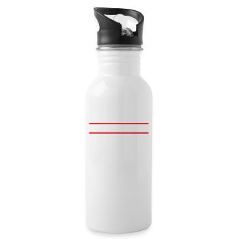 Sachsen Anhalter Sachsen Anhalterin Sachsen Anhalt - Trinkflasche mit integriertem Trinkhalm - Weiß - Rechts