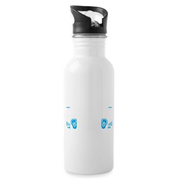 Audiology Audiologists - Water bottle with straw - white - Right