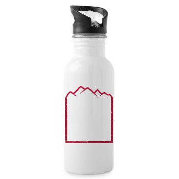 La randonnée est mon plan de retraite Dicton de randonnée en montagne - Gourde avec paille intégrée - blanc - Droite