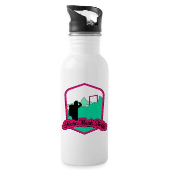 Hohe Mark Steig - Trinkflasche mit integriertem Trinkhalm - Weiß - Rechts