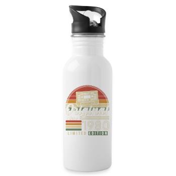 Vintage 1980s Legends - Water bottle with straw - white - Right