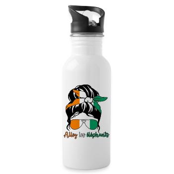 Maillot Foot Côte D'ivoire 2024 Supporter Eléphant - Gourde avec paille intégrée - blanc - Droite