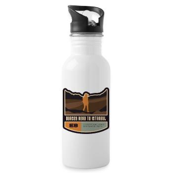 E8 - Dursey Head to Istanbul European Hiking - Water bottle with straw - white - Right