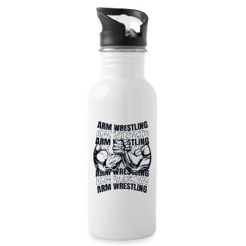 Arm Wrestling Hand Wrestling Techniques Arm - Water bottle with straw - white - Right