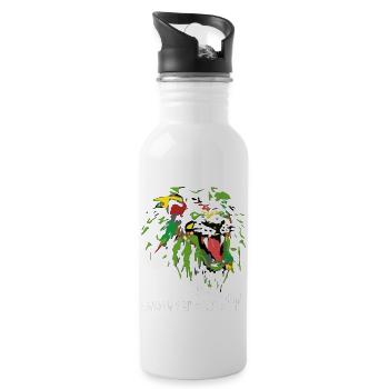Legend of the Lions - Water bottle with straw - white - Right