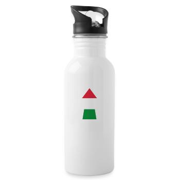 I'm Stunad Italian Hand Sign Partner Outfit - Water bottle with straw - white - Right