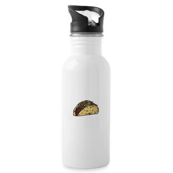 Taco Dirty To Me Taco Tuesday Taco Crew Squad - Gourde avec paille intégrée - blanc - Droite