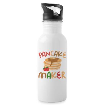 Pancake Lover Kids Pancake Maker - Trinkflasche mit integriertem Trinkhalm - Weiß - Rechts