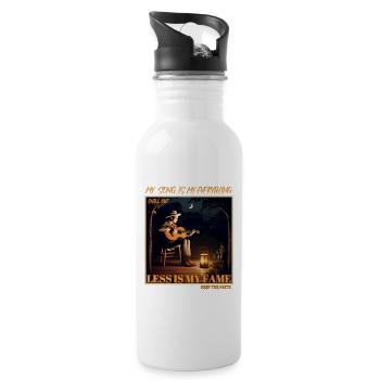 my song is everything - Water bottle with straw - white - Right