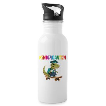 School child 2024 School enrolment 2024 Back to school - Water bottle with straw - white - Right