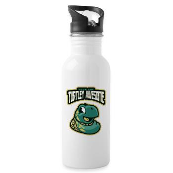 Conservation marine : Turtley Awesome - Gourde avec paille intégrée - blanc - Droite