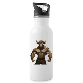 TAUREAU TAUREAU J’AIME MAMAN - Gourde avec paille intégrée - blanc - Droite