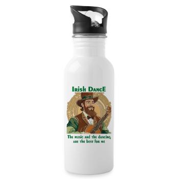 IRISH DANCE - Water bottle with straw - white - Right
