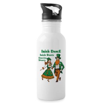 IRISH DANCE IRISH ROOTS DANCING SHOOTS - Water bottle with straw - white - Right