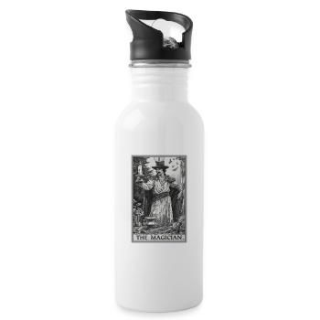 Tarot Card The Magician The Magician - Water bottle with straw - white - Right