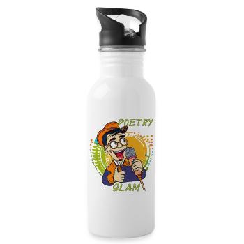 HOMME MICRO POÉSIE SLAM - Gourde avec paille intégrée - blanc - Droite