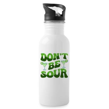Cinco de Mayo - Water bottle with straw - white - Right