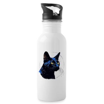 Chat de Bombay Bombay Katze - Gourde avec paille intégrée - blanc - Droite