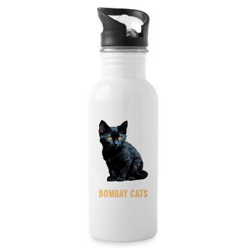 Chat de Bombay Bombay Katze - Gourde avec paille intégrée - blanc - Droite