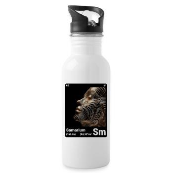 AI am Samarium (bk) - Trinkflasche mit integriertem Trinkhalm - Weiß - Rechts