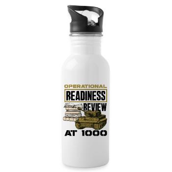 Embrace the Mission Military Time Adventure Call - Water bottle with straw - white - Right
