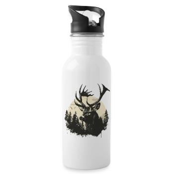 Deer - Water bottle with straw - white - Right