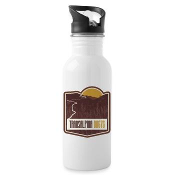 Transalpina - DN67C, Romania - Water bottle with straw - white - Right