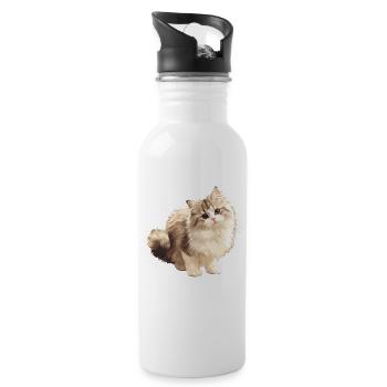 Ragamuffin Chaton Ragamuffin Chat - Gourde avec paille intégrée - blanc - Droite