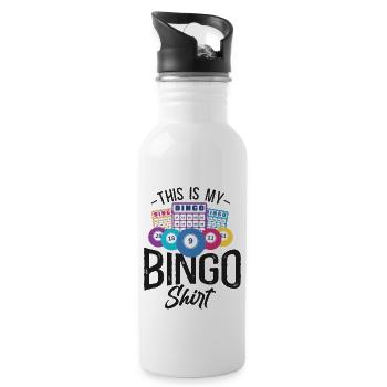 Bingo Player This Is My Bingo - Water bottle with straw - white - Right
