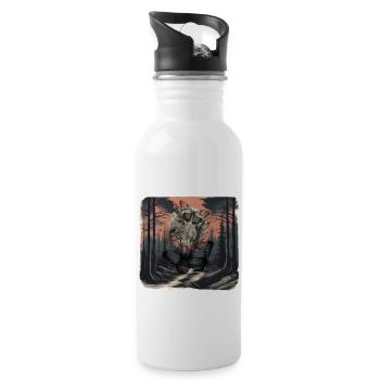 Forest, Dark, Insect, Butterfly, Butterfly, Nature - Water bottle with straw - white - Right
