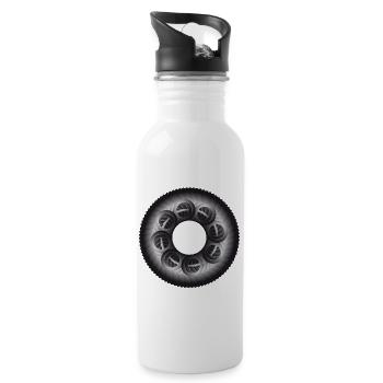Zahnkranz | circle - Trinkflasche mit integriertem Trinkhalm - Weiß - Rechts