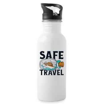 Safe Travel Cruise Ship Cruising Crew Cruise - Water bottle with straw - white - Right