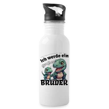 Announcing the next generation | I'm going to be a big brother in 2025 - Water bottle with straw - white - Right