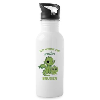 Announcing the next generation | I'm going to be a big brother in 2025 - Water bottle with straw - white - Right