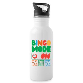 Joueur de bingo Mode bingo activé - Gourde avec paille intégrée - blanc - Droite