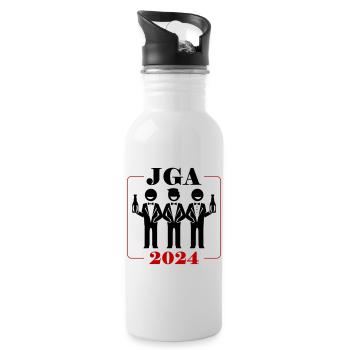 Junggesellenabschied 2024 - Trinkflasche mit integriertem Trinkhalm - Weiß - Rechts