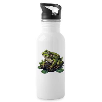 Bullfrogs Bullfrog - Water bottle with straw - white - Right