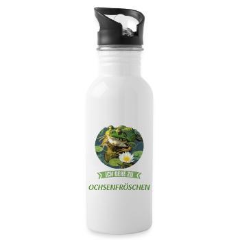 Bullfrogs Bullfrog - Water bottle with straw - white - Right