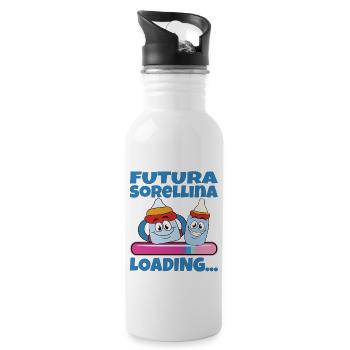 Futura Sorellina 2024 Loading - Water bottle with straw - white - Right