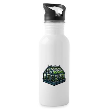 I'll Be In My Office - Gardening - Water bottle with straw - white - Right