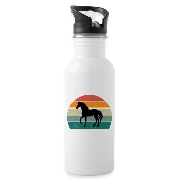The Horse Whisperer - Water bottle with straw - white - Right