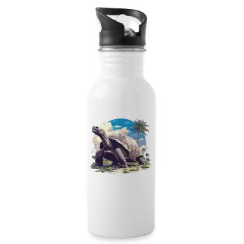 Giant tortoises Giant tortoise - Water bottle with straw - white - Right