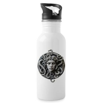 Medusa Snake - Trinkflasche mit integriertem Trinkhalm - Weiß - Rechts