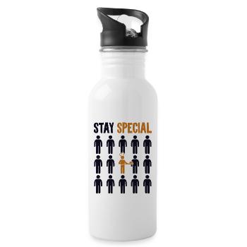 Stay Special Bread Dough Bread Maker Bread Queen - Water bottle with straw - white - Right