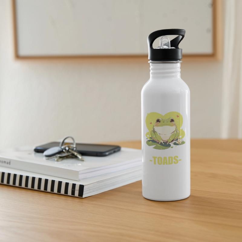 Toad Toads Toad Water bottle with straw