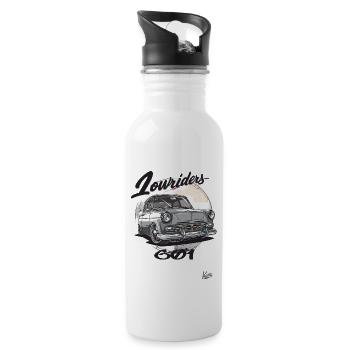 East Germany DDR Car Lowrider 601 Auto - Trinkflasche mit integriertem Trinkhalm - Weiß - Rechts