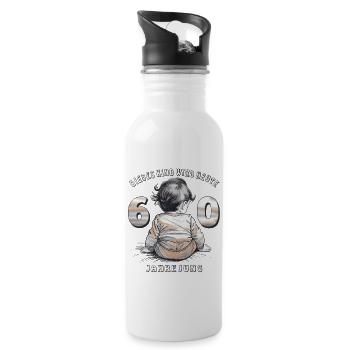 CHILD 60TH BIRTHDAY - Water bottle with straw - white - Right