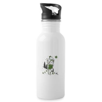 Listen to Natures Whisper Hiking - Trinkflasche mit integriertem Trinkhalm - Weiß - Rechts
