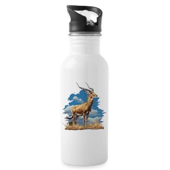 Antelope Antilopen Antilope - Water bottle with straw - white - Right